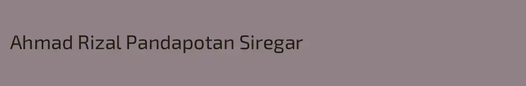 Ahmad Rizal Pandapotan Siregar